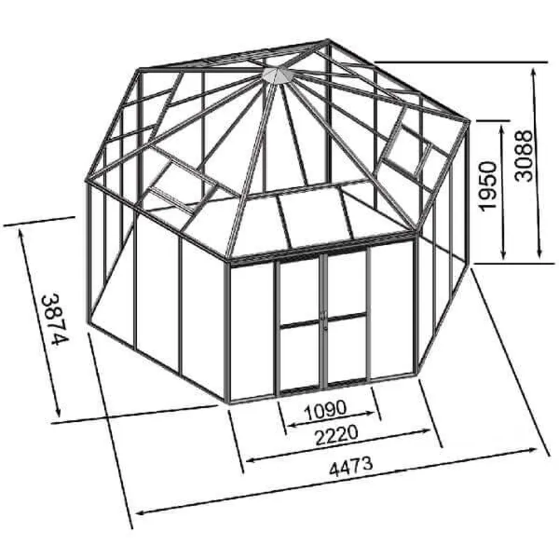 Växthus Diamond-130